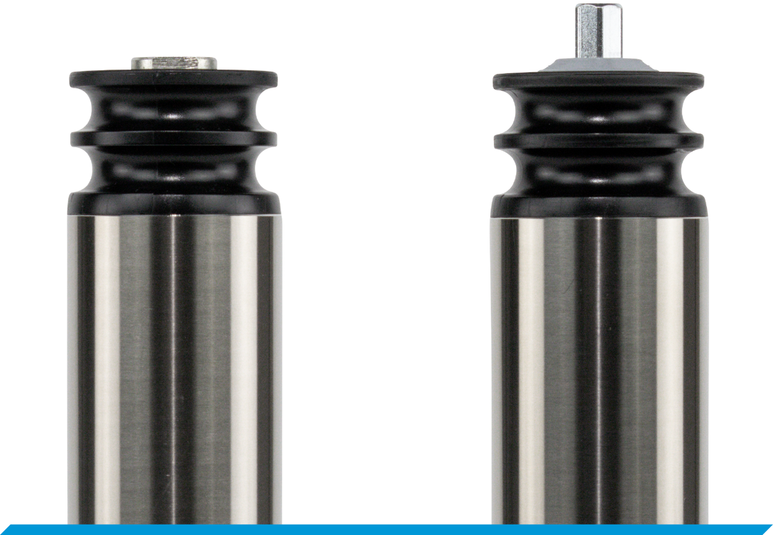 Double-groove head for round belts